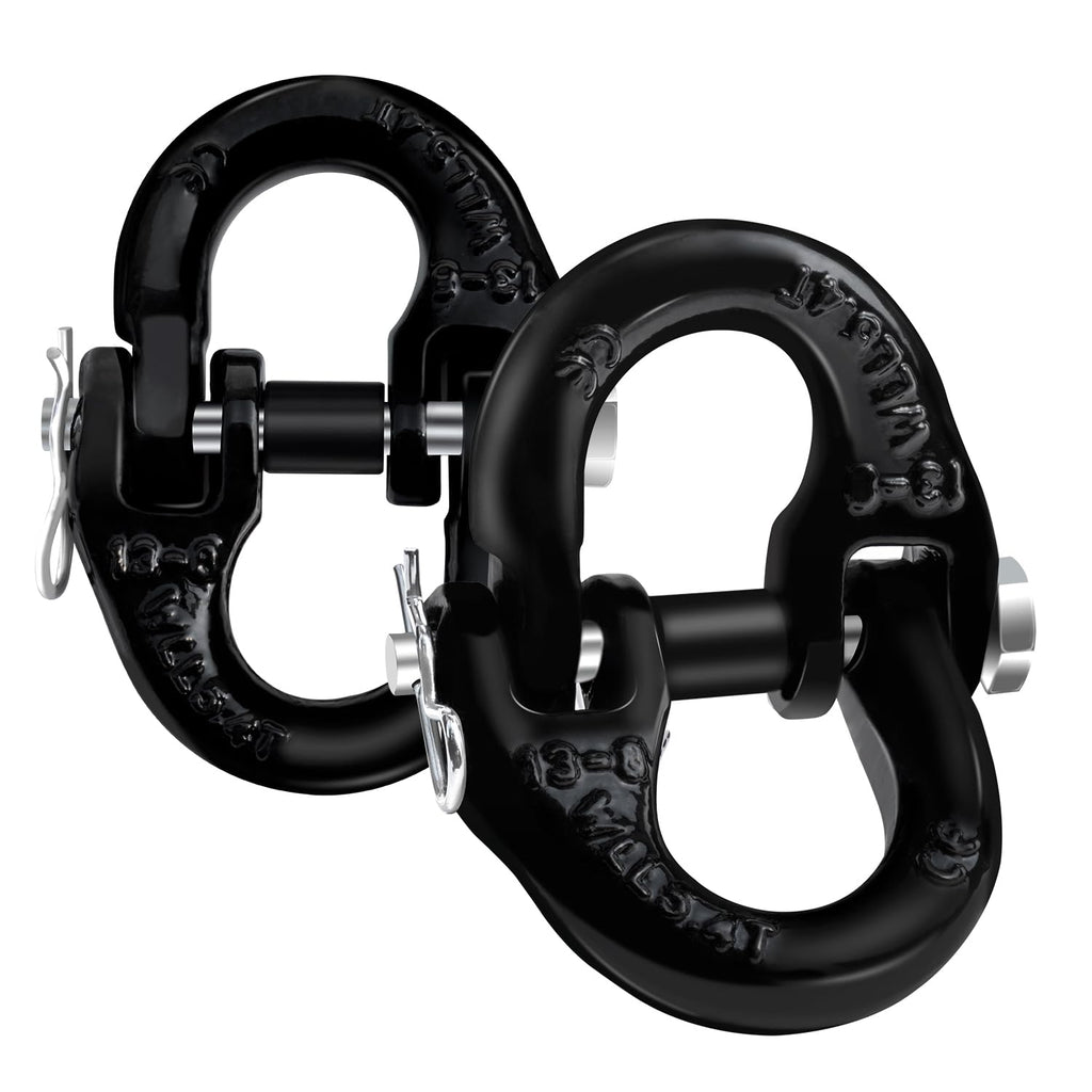 lifgarfe 2pcs 1/2inch Hammerlock Coupling Connector Link Safety Chain Adapter Connector Link Hammerlock Tow Hitch