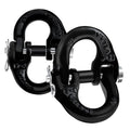 lifgarfe 2pcs 1/2inch Hammerlock Coupling Connector Link Safety Chain Adapter Connector Link Hammerlock Tow Hitch