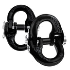 lifgarfe 2pcs 1/2inch Hammerlock Coupling Connector Link Safety Chain Adapter Connector Link Hammerlock Tow Hitch