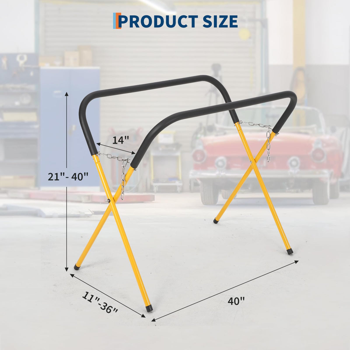 Portable Work Stand 2PACK, 750 LBS Folding Work Bench for Bumpers & Fenders