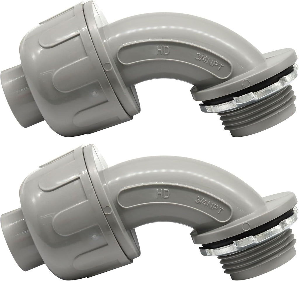 2 Pcs 3/4 Inch Liquid Tight Connector