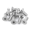 #10-32 x 1/2" Flat Countersunk Head Socket Cap Screws, 304 Stainless Steel 18-8 SS, Full Machine Thread Coverage, Allen Hex Drive, 50 PCS