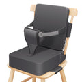 Toddler Booster Seat for Dining Table, Non-Slip Kitchen Chair Booster Seat with Backrest and Adjustable Straps