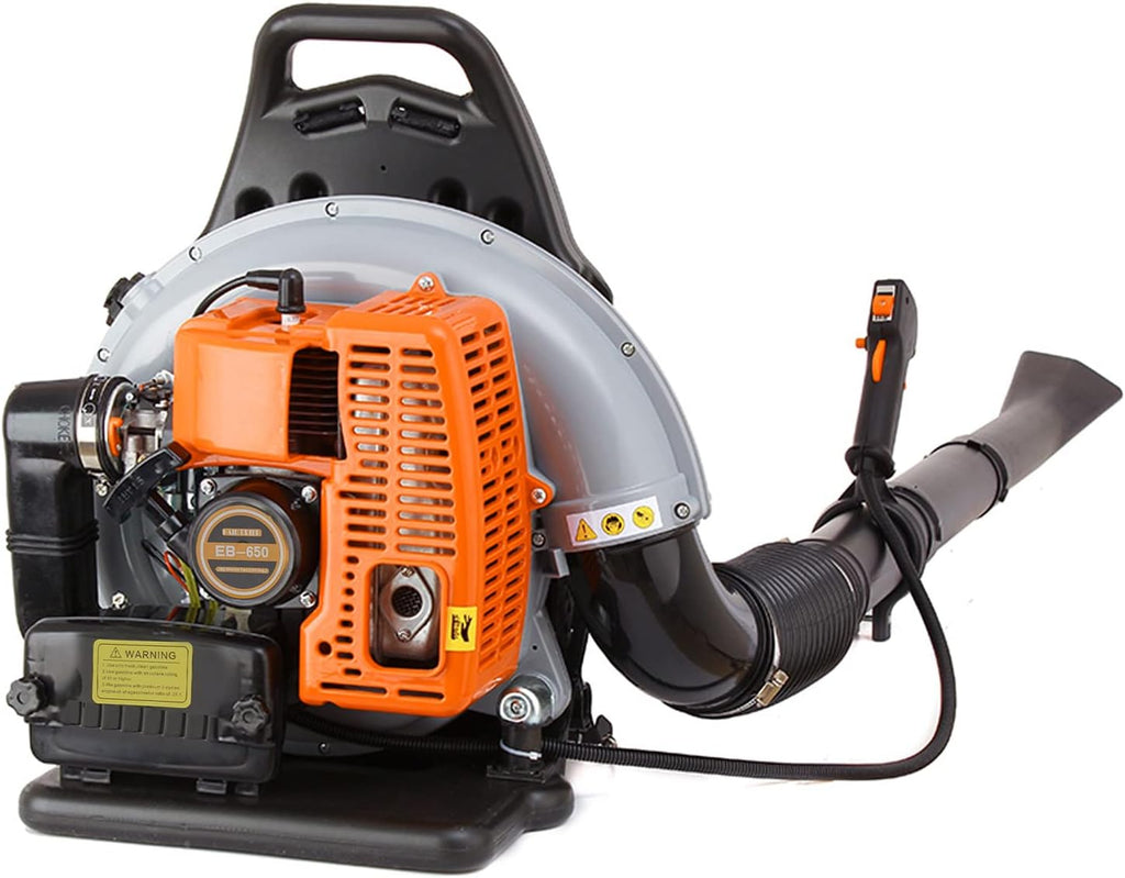 Backpack Gas Powered Leaf Blower, Commercial 2.7kW 850CFM 63CC 4.3HP 2-Stroke Powerful Lightweight Gasoline Grass