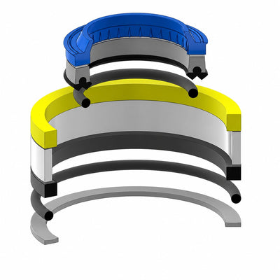 134849 Hydraulic Cylinder Seal Kit for Gehl Skid Steer Loader - Rod 1.375 in x Bore 2.500 in Complete Repair Kit