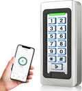 Wireless WiFi Access Control Keypad, Metal Stand-Alone Door Access Control | ID Card Reader, Weatherproof, Backlight