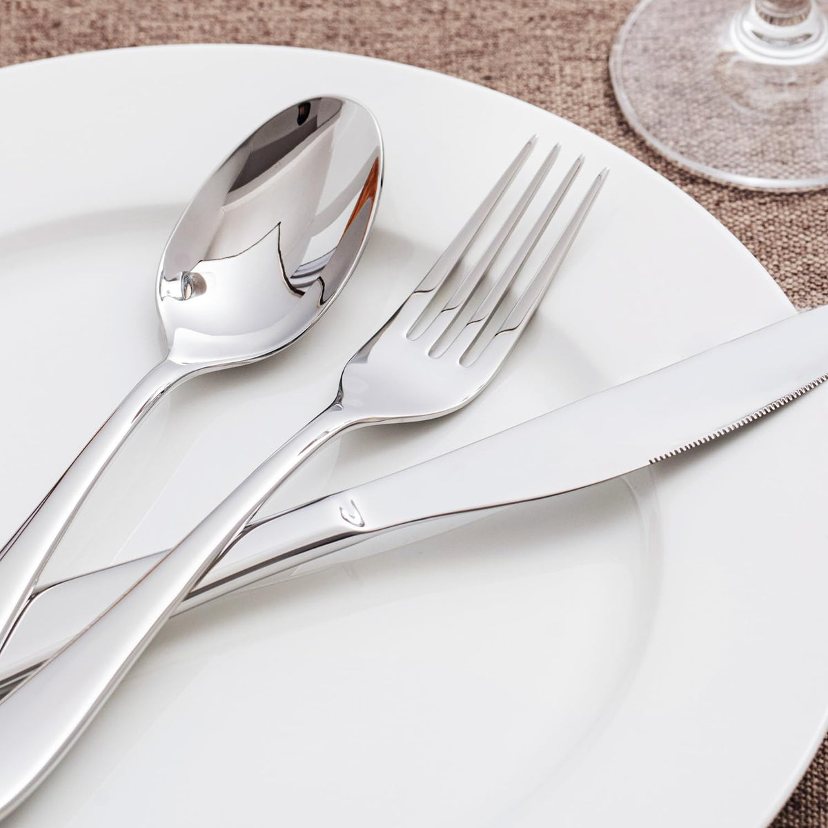 60-Piece Silverware Set for 12,18/10 Stainless Steel