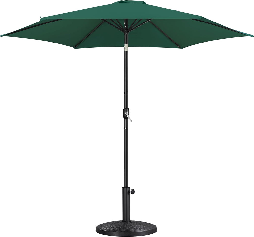 10FT Patio Umbrella with 22lb Umbrella Base Included, Outdoor Market Umbrella with Push Button Tilt, Crank and Sturdy
