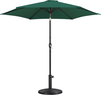 10FT Patio Umbrella with 22lb Umbrella Base Included, Outdoor Market Umbrella with Push Button Tilt, Crank and Sturdy