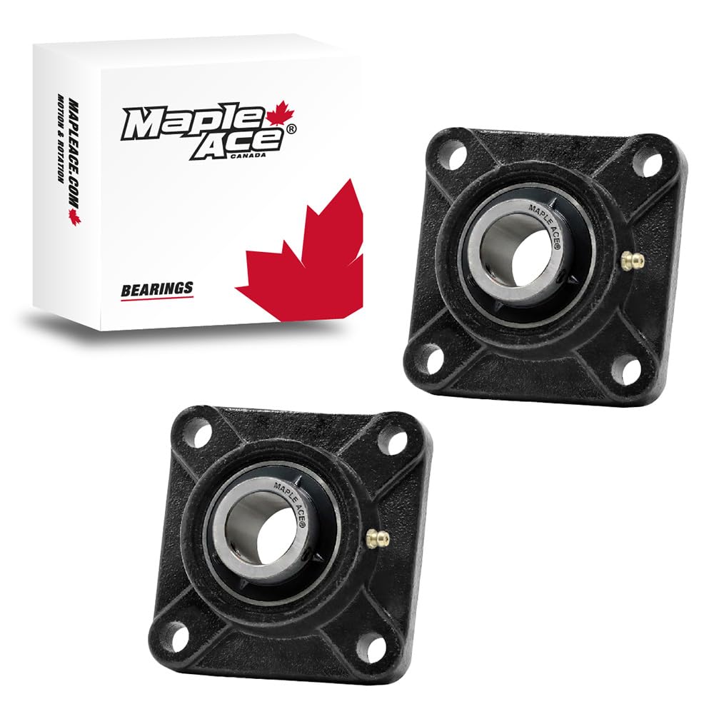 MAPLE ACE UCF213-40 Square Flange Bearing 2-1/2" Bore Self-Aligning (Qty 2)
