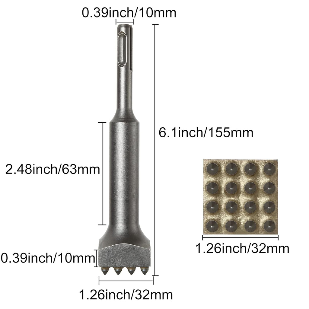 6 Inch x 1 1/4 Inch SDS Plus Bushing Tool for Concrete