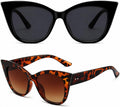 Cat Eye Sunglasses for Women Retro Cateye Frame - Vintage 90s UV400 Protection Sunnies, Chic Shades for Small Face