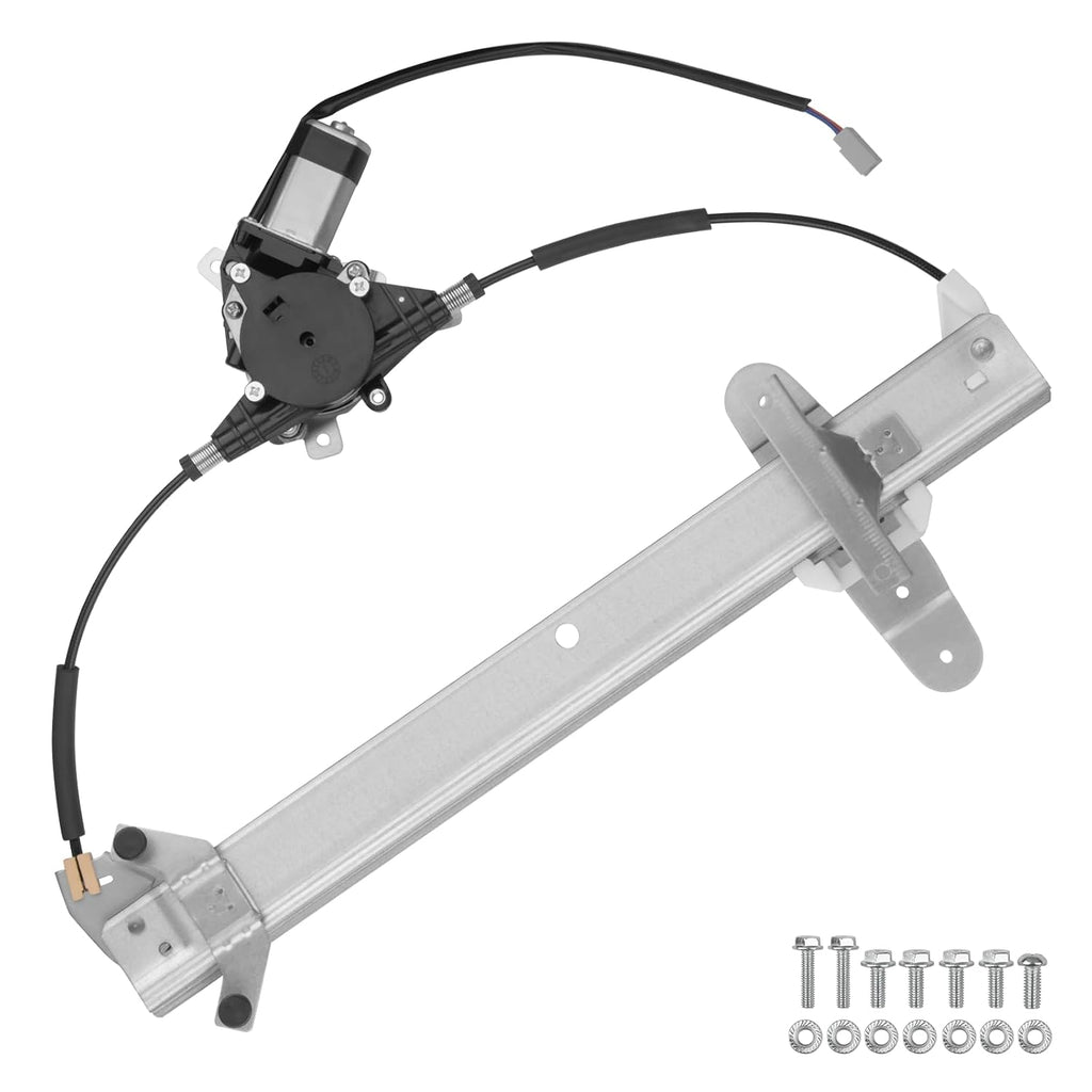 Obaee Window Regulator with Motor Rear Left Driver Side, Replace 741-679