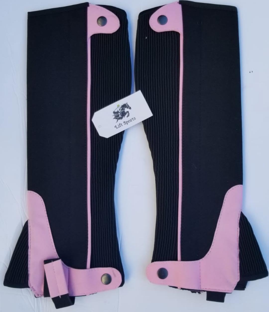 Adult Unisex Horse Riding Equestrian Half Chaps Amara Fabric