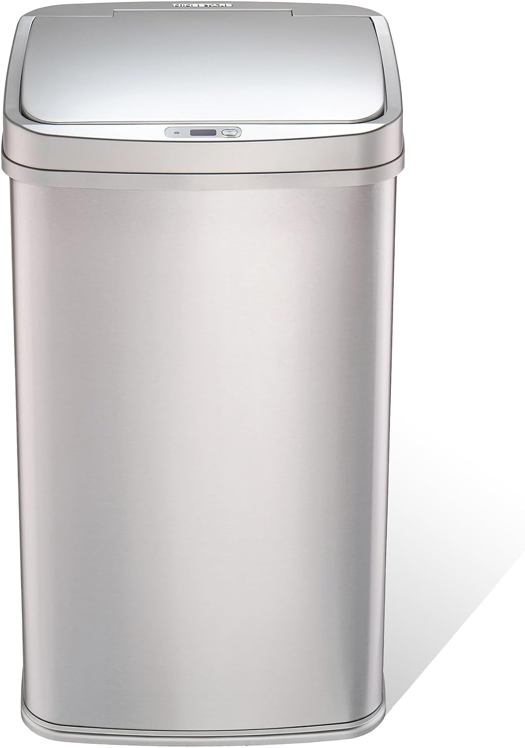 13 Gallon Automatic Trash Can, 50L Touchless Motion Sensor Garbage Can with Odor-Sealing Lid, Rectangular Stainless