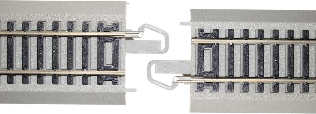 Trains Snap-Fit E-Z TRACK WORLD’S GREATEST HOBBY FIRST RAILROAD TRACK PACK - NICKEL SILVER Rail With Grey Roadbed