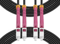 Outdoor LC to LC OM4 Fiber Patch Cable Multimode TPU, 10M(33ft)