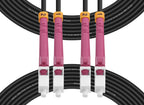 Outdoor LC to LC OM4 Fiber Patch Cable Multimode TPU, 10M(33ft)