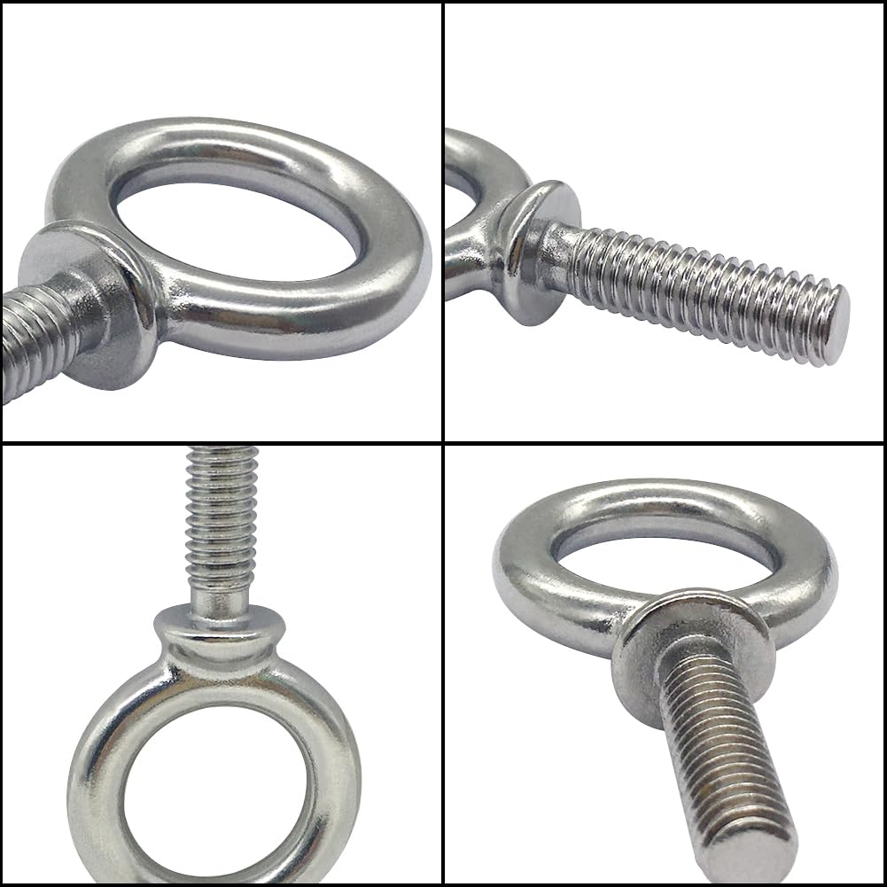 3/8"-16 x 1 UNC Lifting Shoulder Eye Bolts (10 Pack)