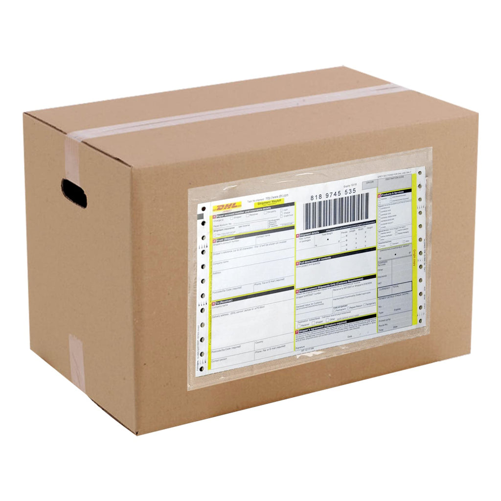 Packing List Envelopes, Clear 7.5" x 5.5" Self Adhesive Shipping Labels Envelope Pouches (500 Pack)