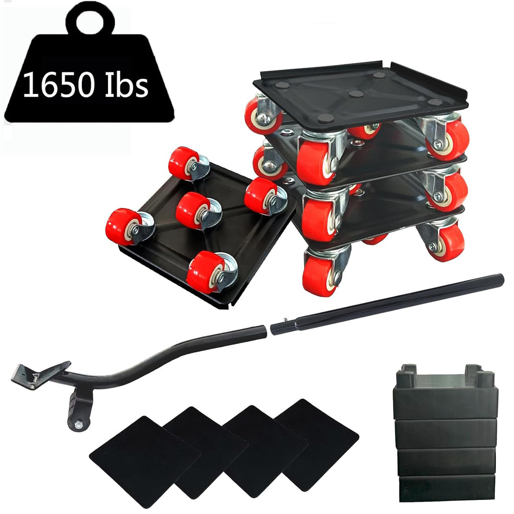 Furniture-Dolly-Furniture-Movers with-5-Wheels, Furniture Sliders Lifters Tool Set for Moving Heavy Duty, Furniture
