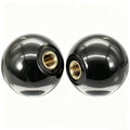 2Pcs Black Arcade Joystick Ball Top 35mm M6 Thread Replacement Joystick Knob for DIY Fight Stick, Home Arcade