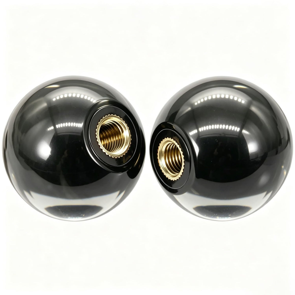 2Pcs Black Arcade Joystick Ball Top 35mm M6 Thread Replacement Joystick Knob for DIY Fight Stick, Home Arcade