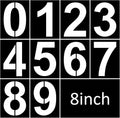 8 Inch Number Stencils Plastic Number Stencils Reusable Digital Painting Templates for Cake Stencil Address Templates