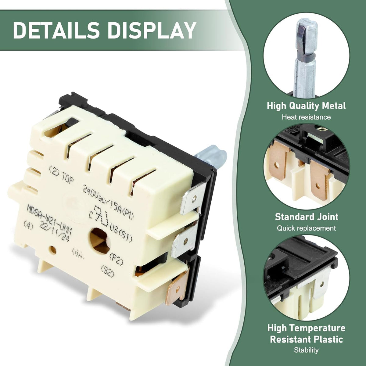 DG44-01002A Dual Infinite for Samsung Range, Fits FCQ3 FE71 FER3 FTQ3 NE59