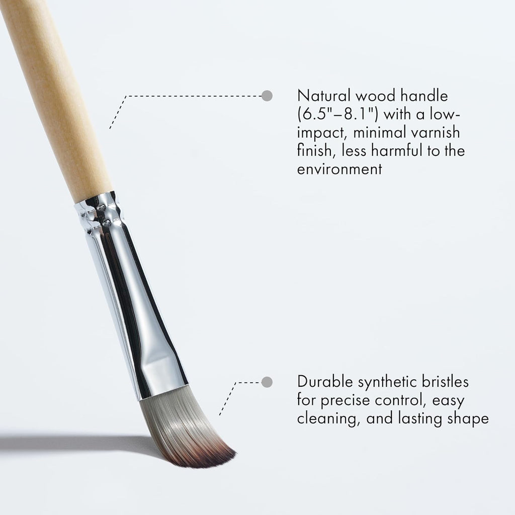 ARTIFY 25 Pieces Professional Paint Brush Set – Expert Series Synthetic Nylon Brushes for Acrylic, Oil, Watercolor