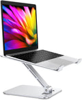 Foldable Aluminum Alloy Laptop Stand for Desk, Height Adjustable Ergonomic Computer Stand for Laptop, Portable Laptop