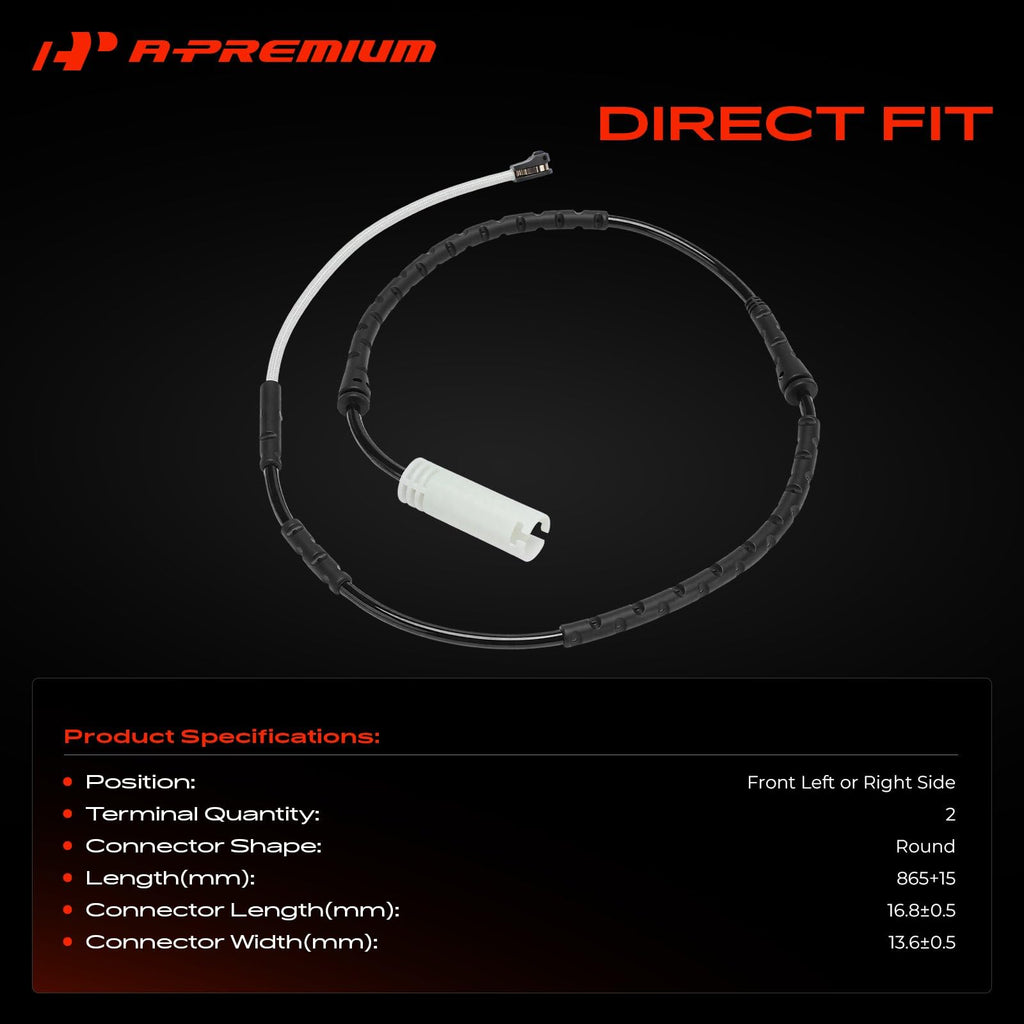 A-Premium Front Brake Pad Wear Sensor Compatible with BMW Models