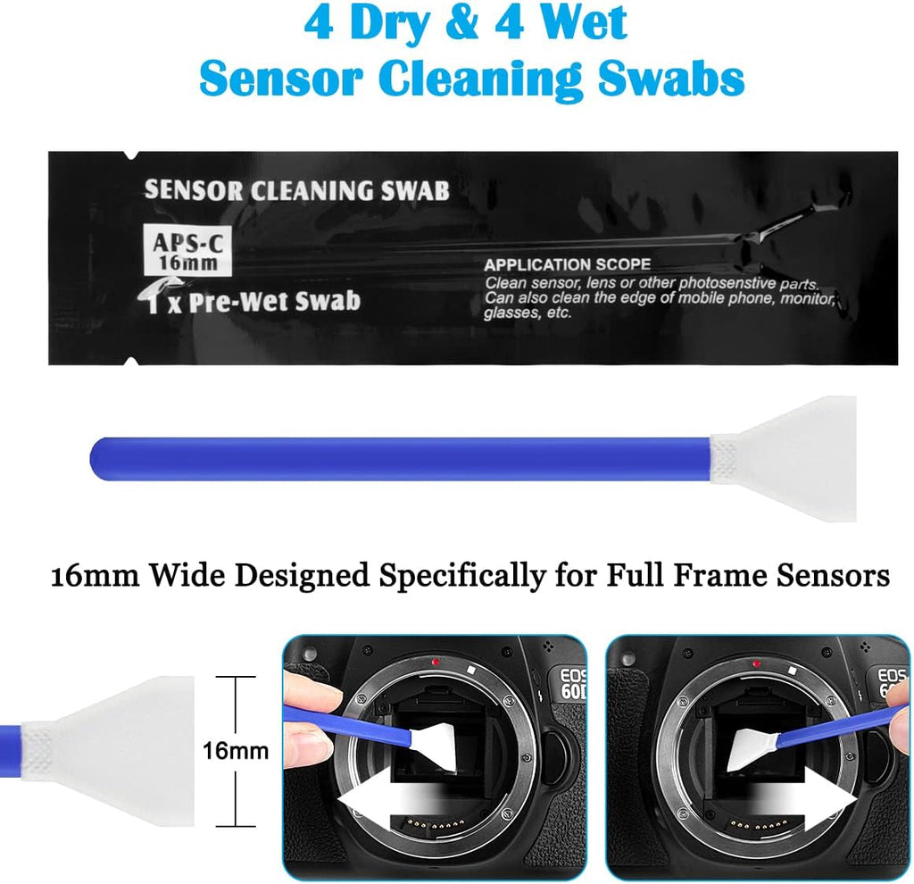 Professional Camera Cleaning Kit(32 pcs), Including Air Blower/Cleaning Pen/Cleaning Spray/Cleaning Cloth/Lens Brush
