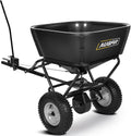 Tow Behind Broadcast Spreader, 130 LBS Capacity Lawn Fertilizer Spreader for Riding Mower, ATV, UTV & Tractor, 12 FT