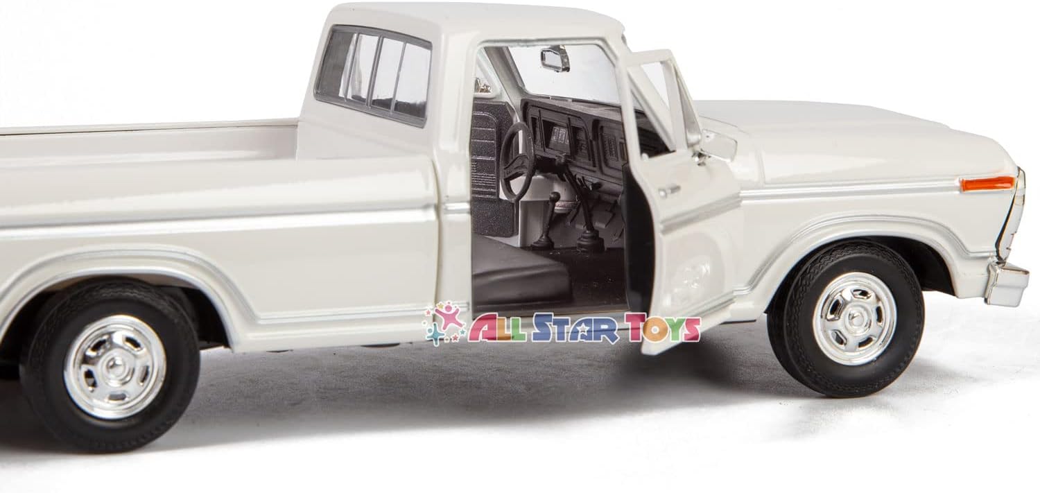 1979 Ford F-150 Pickup Classic F150 Pick Up Truck 1:24 Diecast Collectible Model Car White 79346 All Star Toys Exclusive