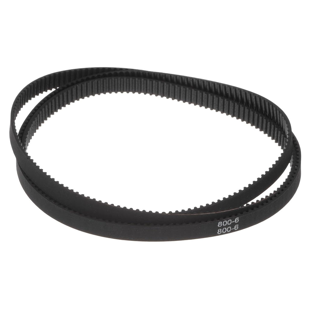uxcell 2pcs 2GT Timing Belt Closed Loop Rubber Belts 800-2GT-6, 6mm Width x 800mm Length, 3D Printer Timing Belt