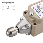 BAOMAIN WLD3 Limit Switch,Sealed Top Ball Plunger Momentary Actuator,IP66