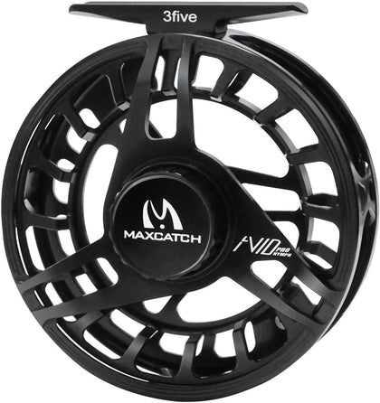 Maxcatch AVID PRO Nymph Fly Reel, CNC-Machined Large Arbor Full Frame Fly Fishing Reel for Euro Nymph