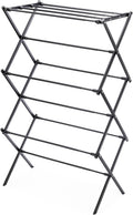 Foldable Clothes Drying Rack, Collapsible Laundry Drying Rack with X-Shaped Stable Frame, Rust-Resistant Metal Air