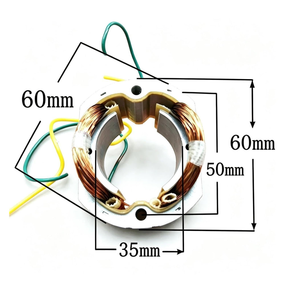 6-Tooth Copper Coil Stator, Compatible With Black&Decker, For 10A