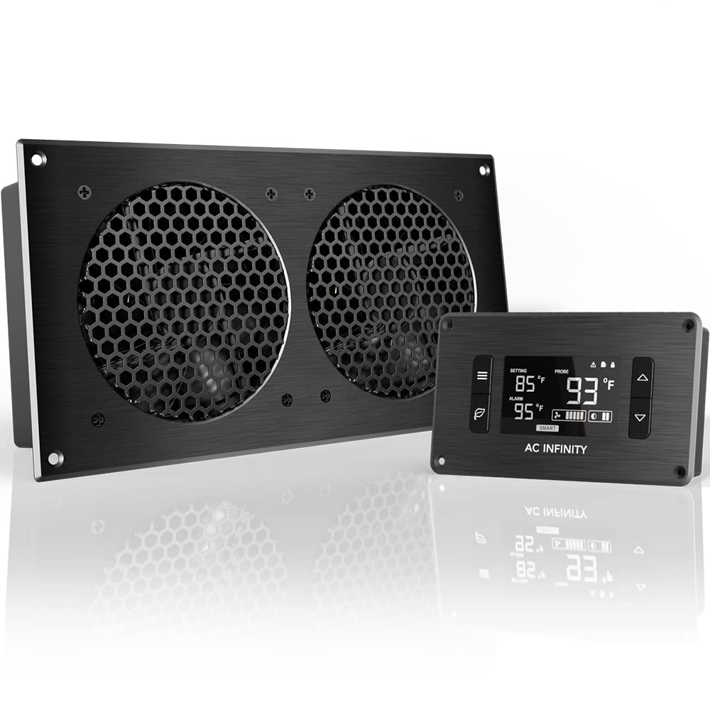 AC Infinity AIRPLATE T7, Quiet Cabinet Cooling Fan System 12"
