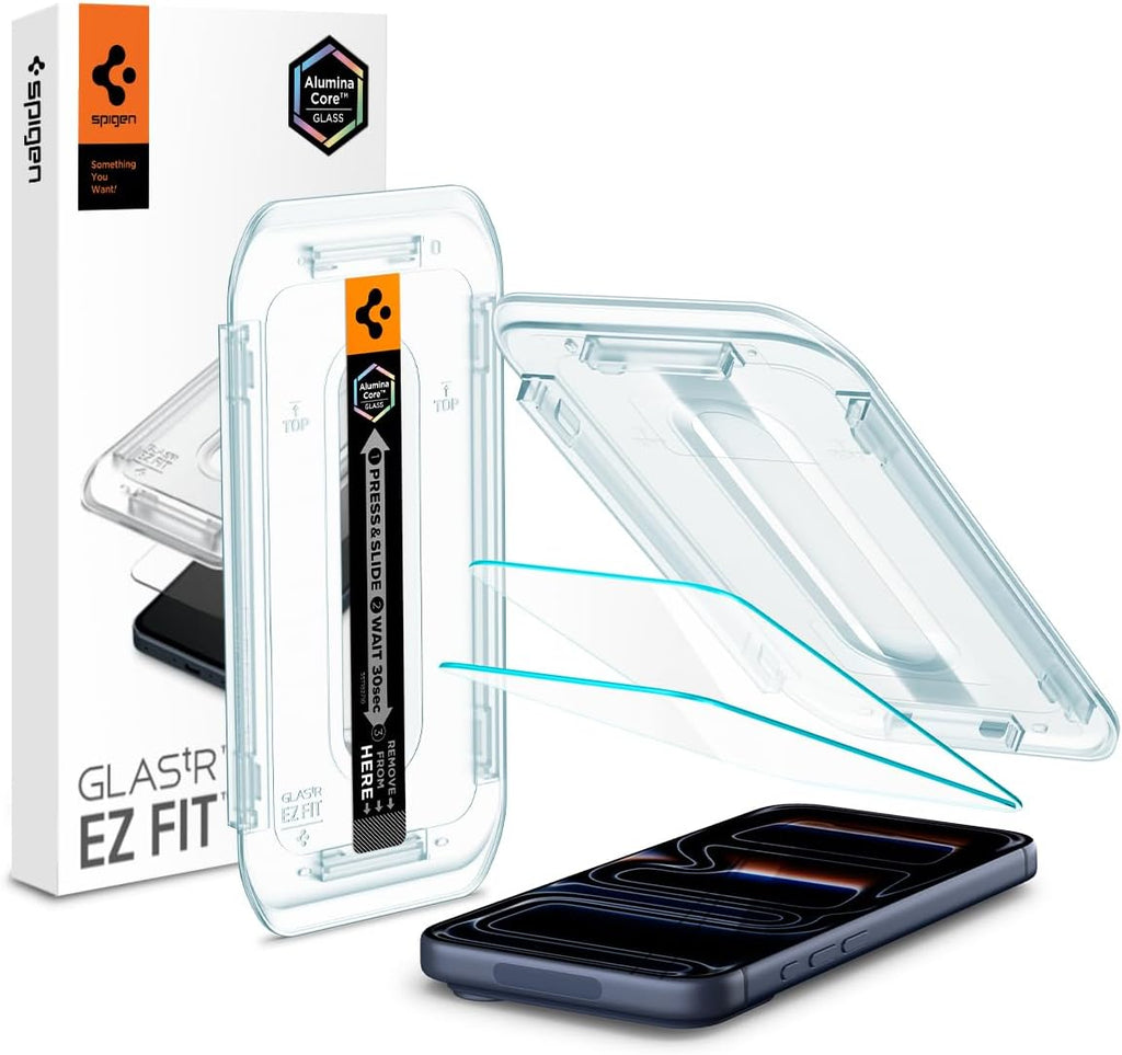 AluminaCore Tempered Glass Screen Protector [Glas.tR EZ Fit] designed for iPhone 17 Pro | iPhone 17 | iPhone 16 Pro