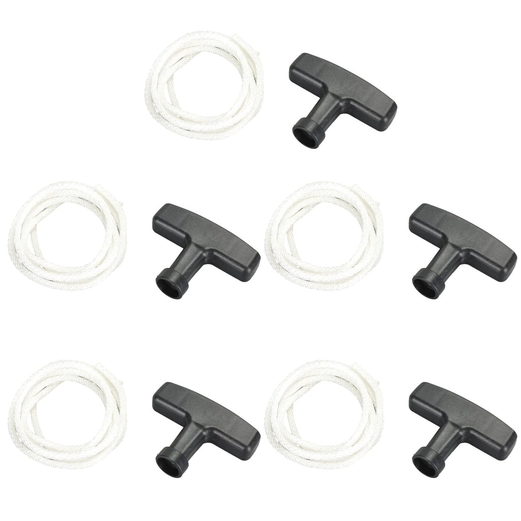5pcs Engine Starter Handle, Lawn Mower Pull Cords 125cm Handle Pull Starter for Lawn Mower Gasoline Generator