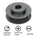 uxcell BK25-5/8 V-Belt Sheave 5/8"Bore x 2.65"OD Single Groove Web Sheave Bored-to-Size Sheave, Cast Iron, Belt Section for 3L or B Belt