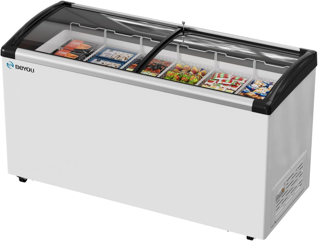12.9cu Commercial Ice Cream Display Freezer- 6 Wire Baskets