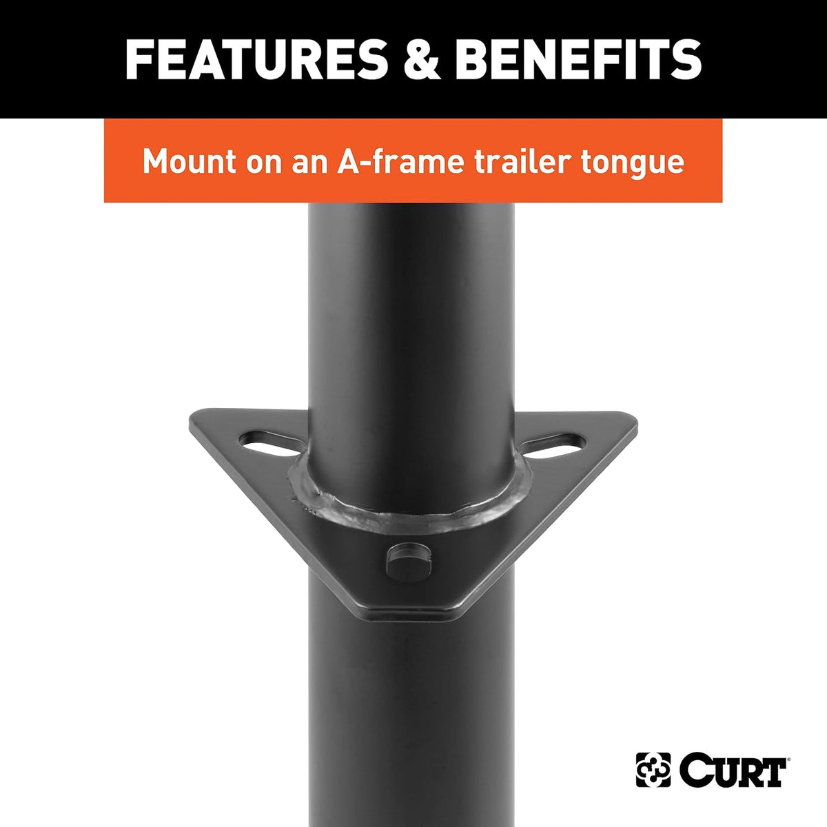 28204 A-Frame Trailer Jack, 2,000 lbs., 15 Inches Vertical Travel