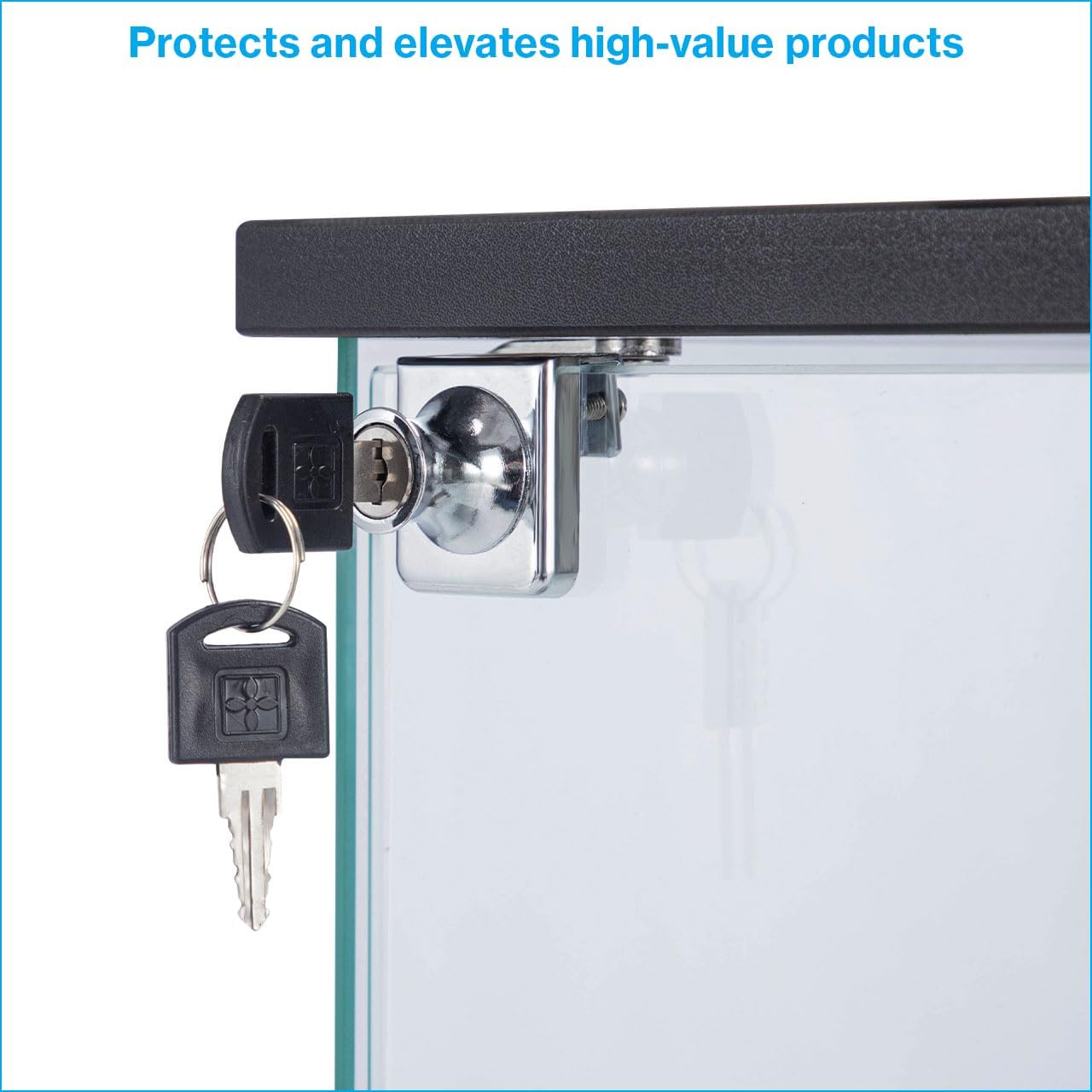 Infinity Countertop Glass Display Case (Ready to Assemble) - 12-1/4"W x 14-1/4"D x 27-1/4"H - Showcase Cabinet