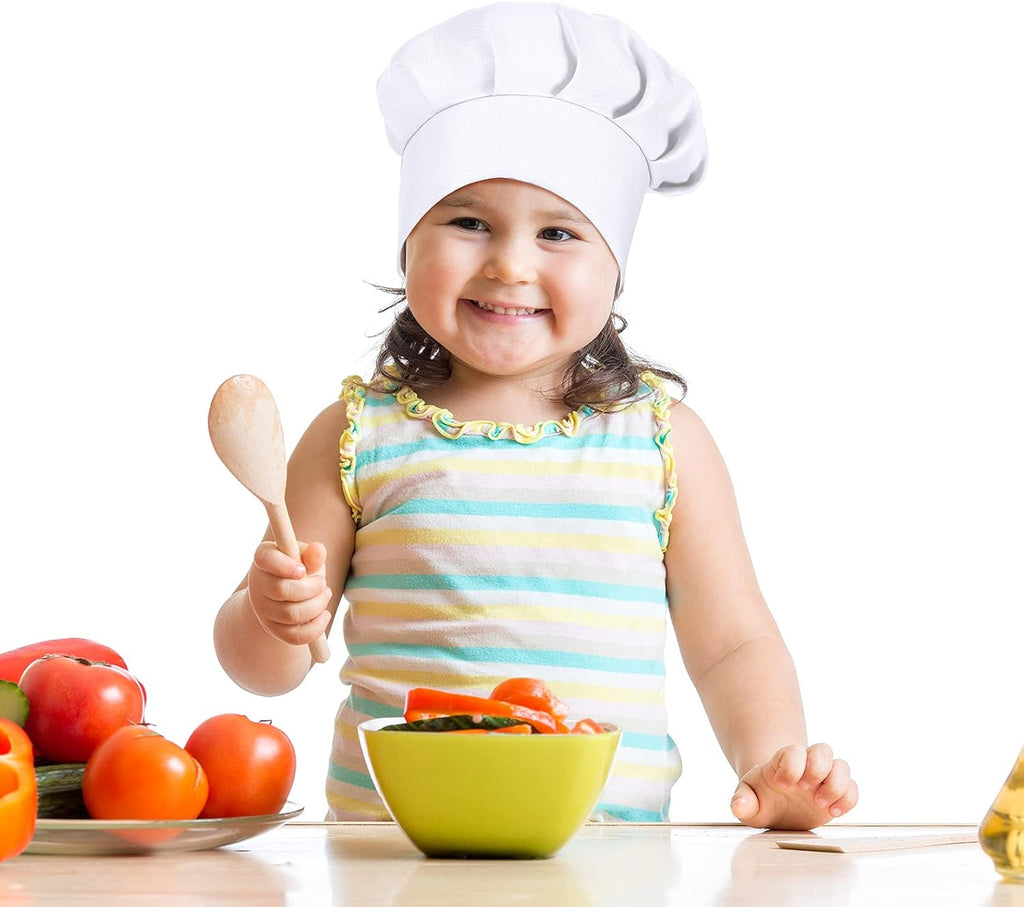 4 Pcs Chef Hats for Kids Adjustable