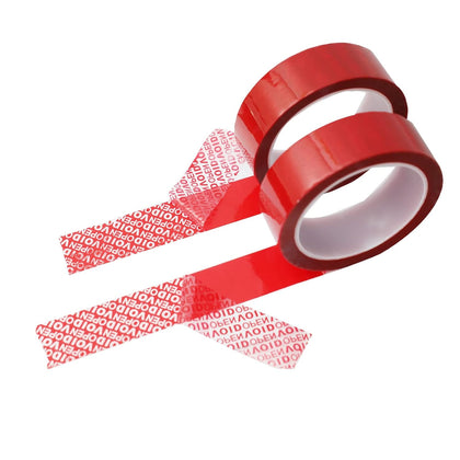 Red Tamper Security Tape,Transfer Tamper Proof Security Void Tapes，Ultra-Thick Void Film,Surface Printed with Opened
