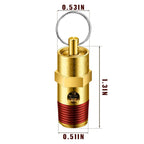 4 Pcs 1/4 Inch Npt(M) Air Compressor Check Valve, Pressure Relief Valve